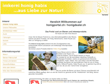 Tablet Screenshot of honigportal.ch